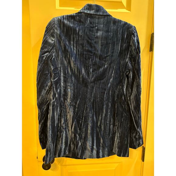 NWT The Drop Velvet Crushed Blue Blazer - Size Small - Picture 7 of 7